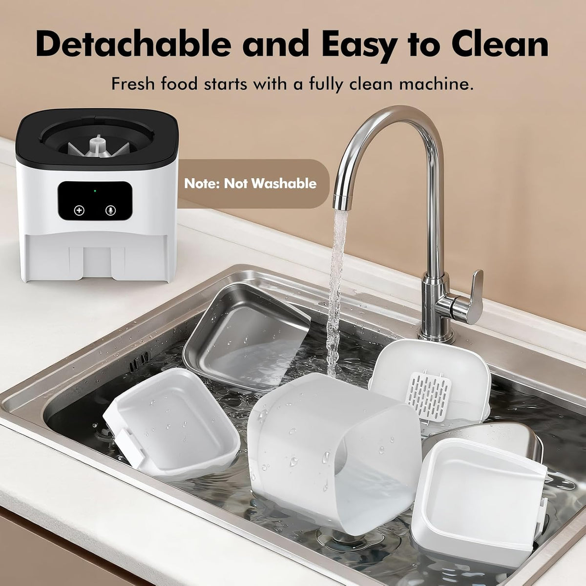 Automatic Cat Feeder for 2 Cats, Precise Portion Control, 6L Large Capacity