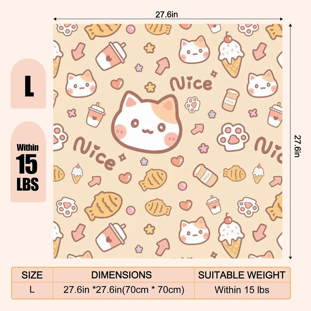 27.6" Cat Grooming Wrap Cat Wrap for Cutting Nails L(Within 15lbs)