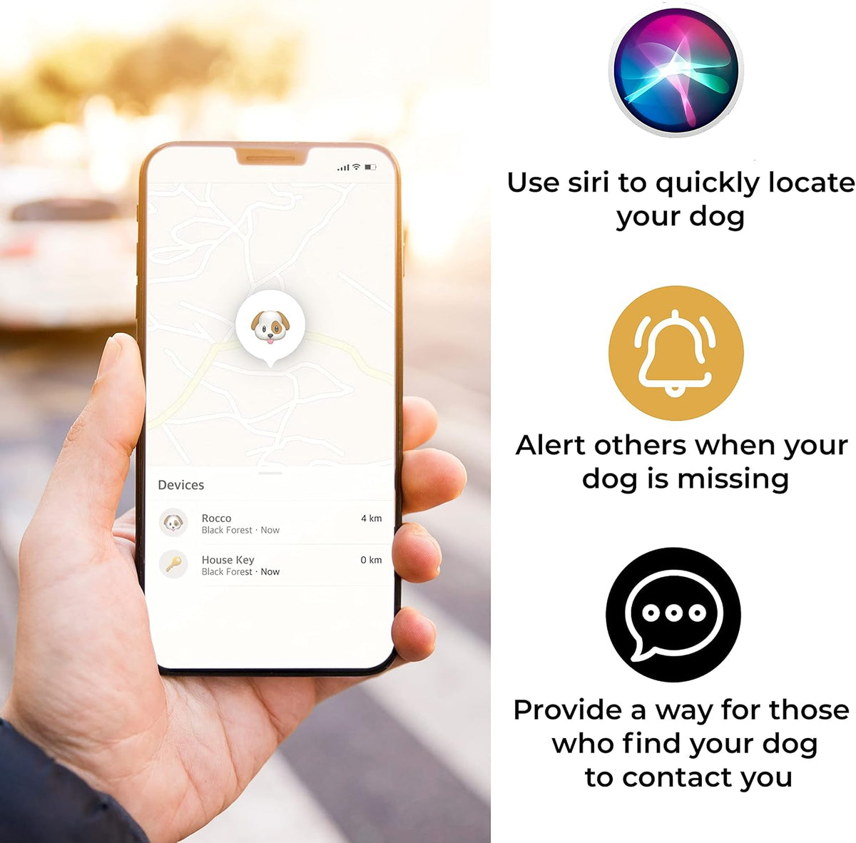Pup Culture AirTag Dog Collar | Durable & Protective Holder - Track Your Pet Using Apple Technology - for Dogs and Cats
