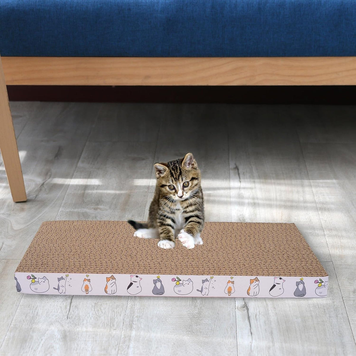 5 Packs cat Scratcher Toys Reversible Scratching Post Board for Indoor Cats Cardboard pad Sleep Play and Grind Claws
