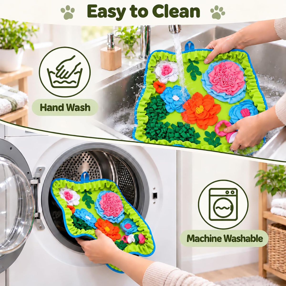Vextronic Snuffle Mat for Dogs, Large Dogs Slow Feeder, Interactive Puzzle