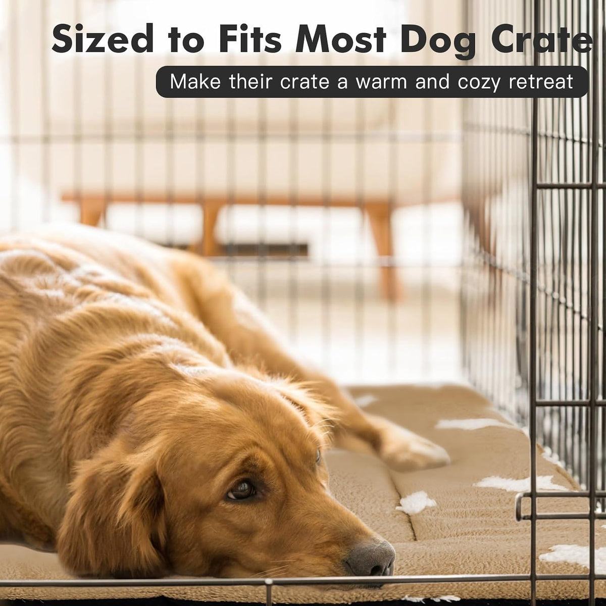 Mora Pets Dog Crate Pad Washable Dog Bed for Crate Flat Cat Pet Kennel Mat