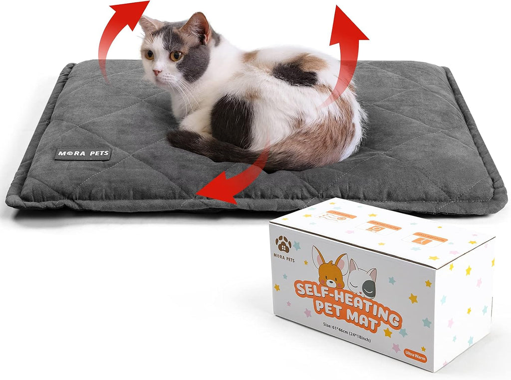 Mora Pets Self Heating Cat Bed Self Warming Cat Pad 24 x 18 Inches