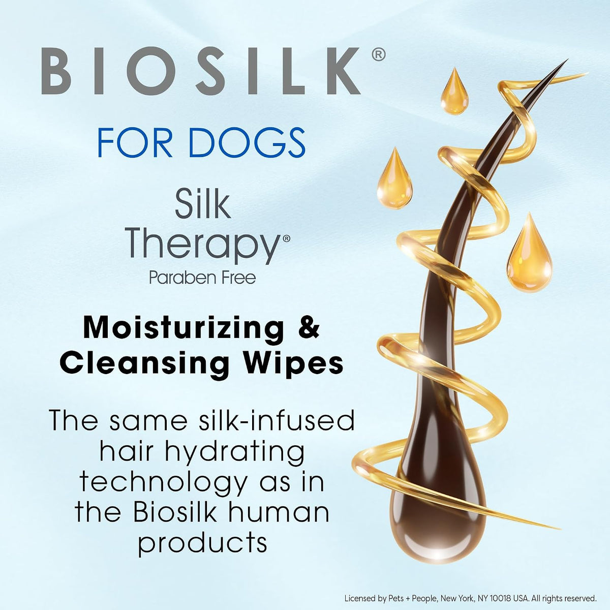 BioSilk for Dogs Moisturizing and Cleansing Dog Wipes, 100 Count