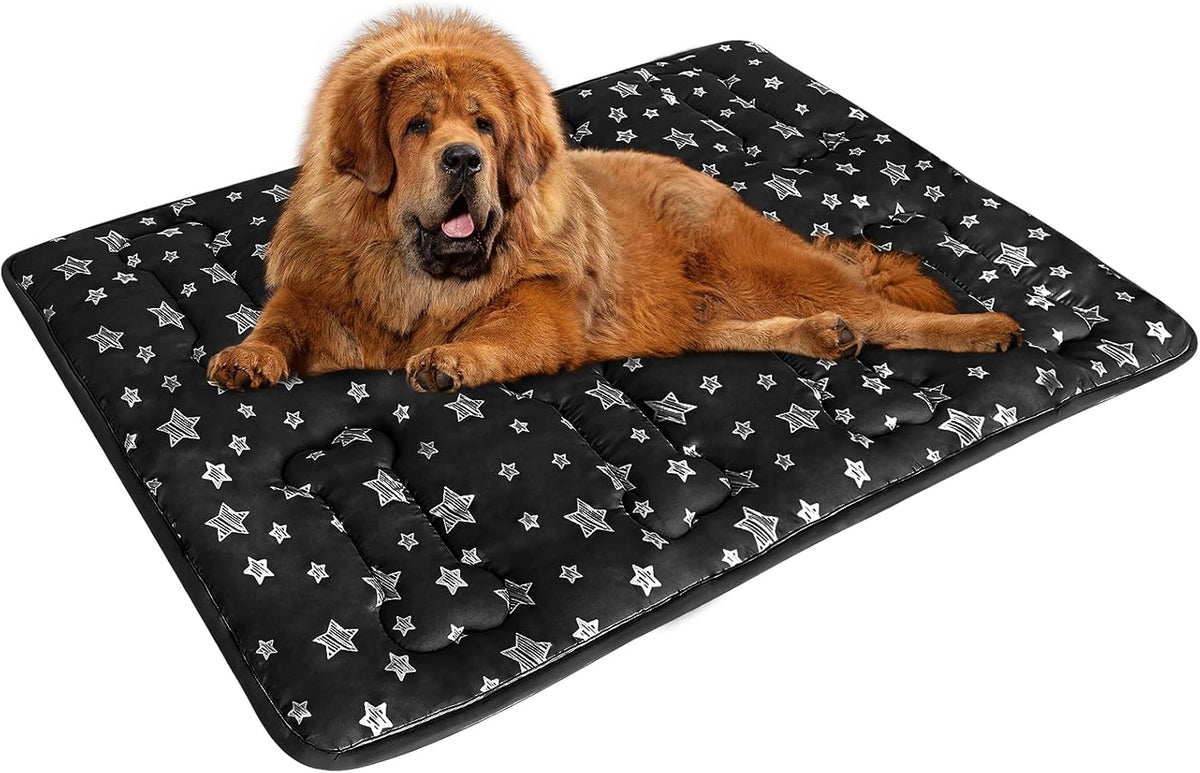 Dog Crate Pad Mat (48" X 30"), Soft Dog Bed Mat with Cute Prints