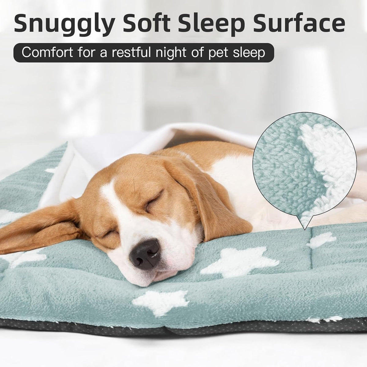 Mora Pets Dog Crate Pad Washable Puppy Dog Bed for Crate Flat Kennel Mat