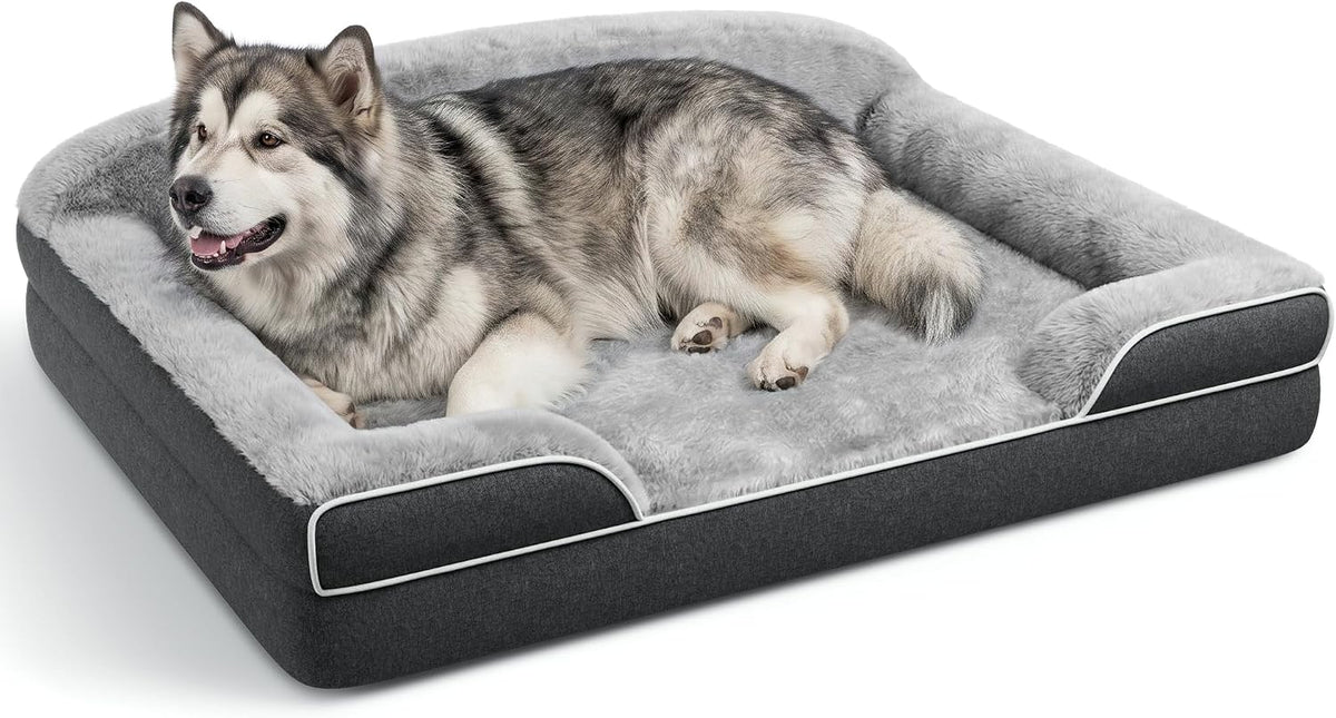 Extra Large Orthopedic Dog Bed, 53"x42", XXXL Washable Pet Couch Bed