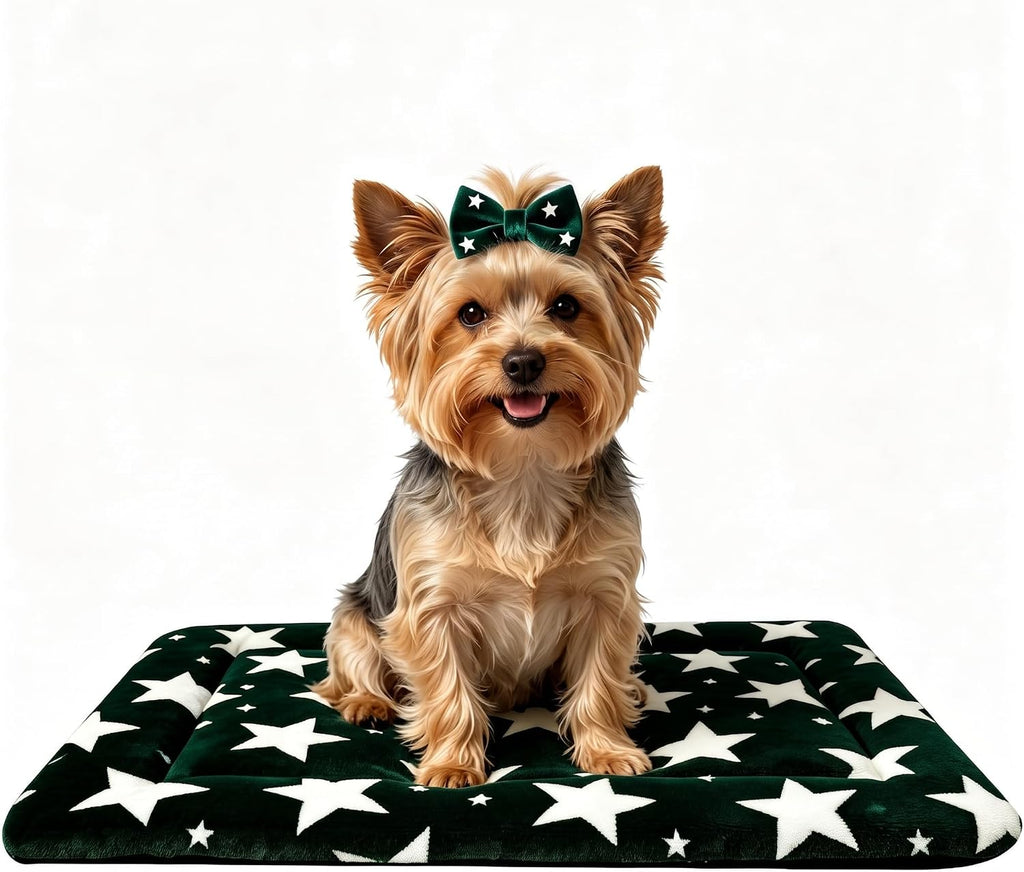 Dog Bed Mat - Soft Crate Pad for Kennel, Durable Pet Bed for Small Dogs & Cats - Comfort Support for Pet Crate, Cage, House