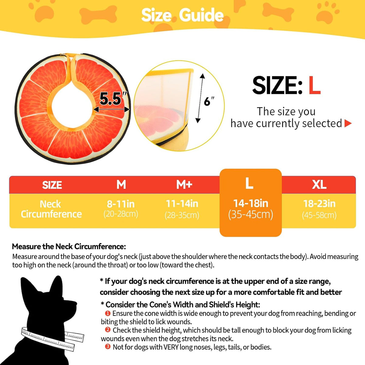 Upgraded Inflatable Dog Cone Collar to Stop Licking, Soft Dog Donut Collar