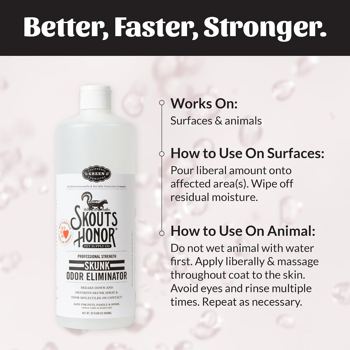 SKOUT'S HONOR Skunk Odor Eliminator for Pets, 32 oz