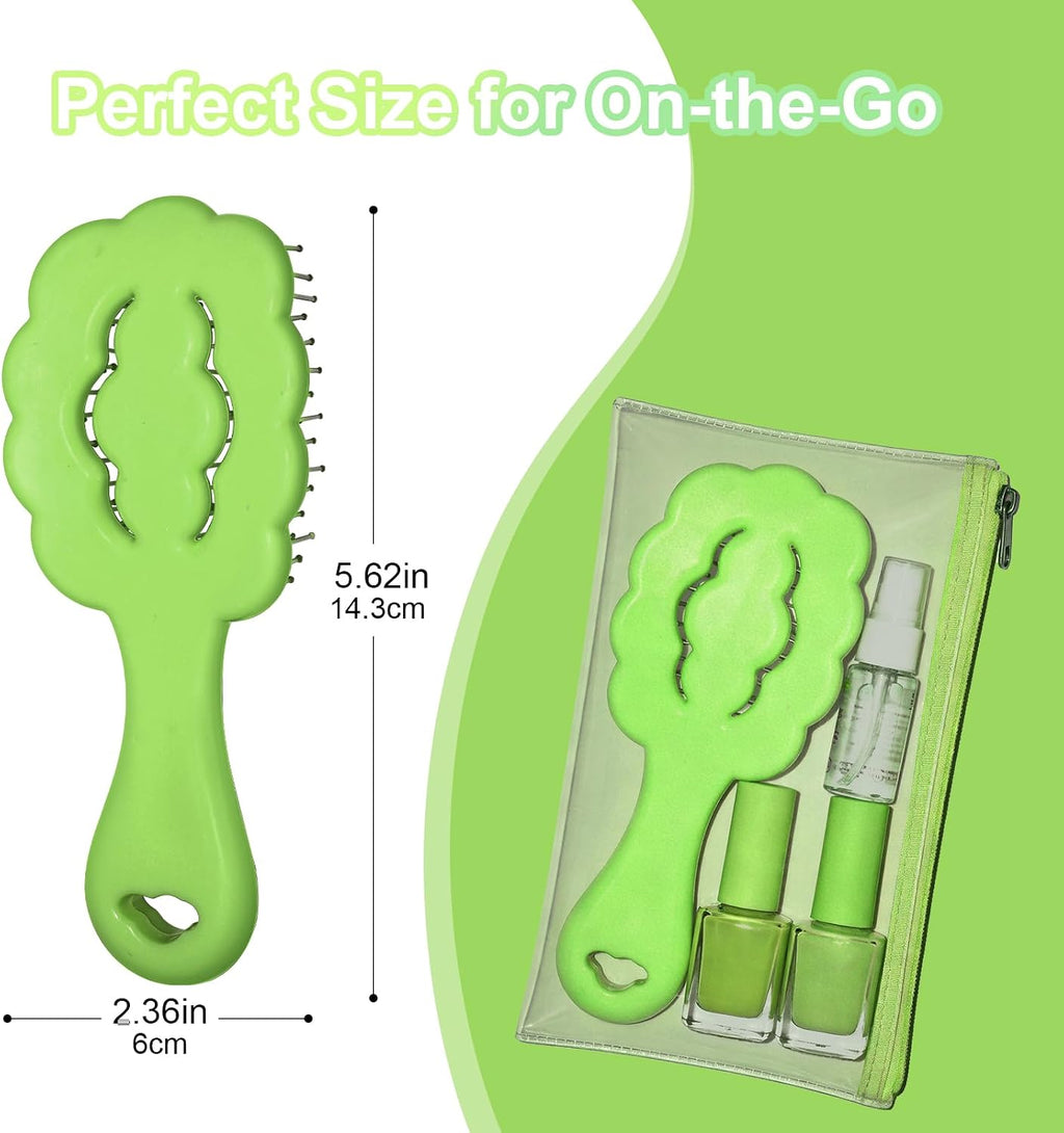 Cloud Shape Small Dog Grooming Brush, Soft Puppy Brush (Green) | Ideal Gentle Puppy Hair Brushes for Maltese and Small Breeds- Perfect for Shih Tzus, Yorkies, and Maltipoos