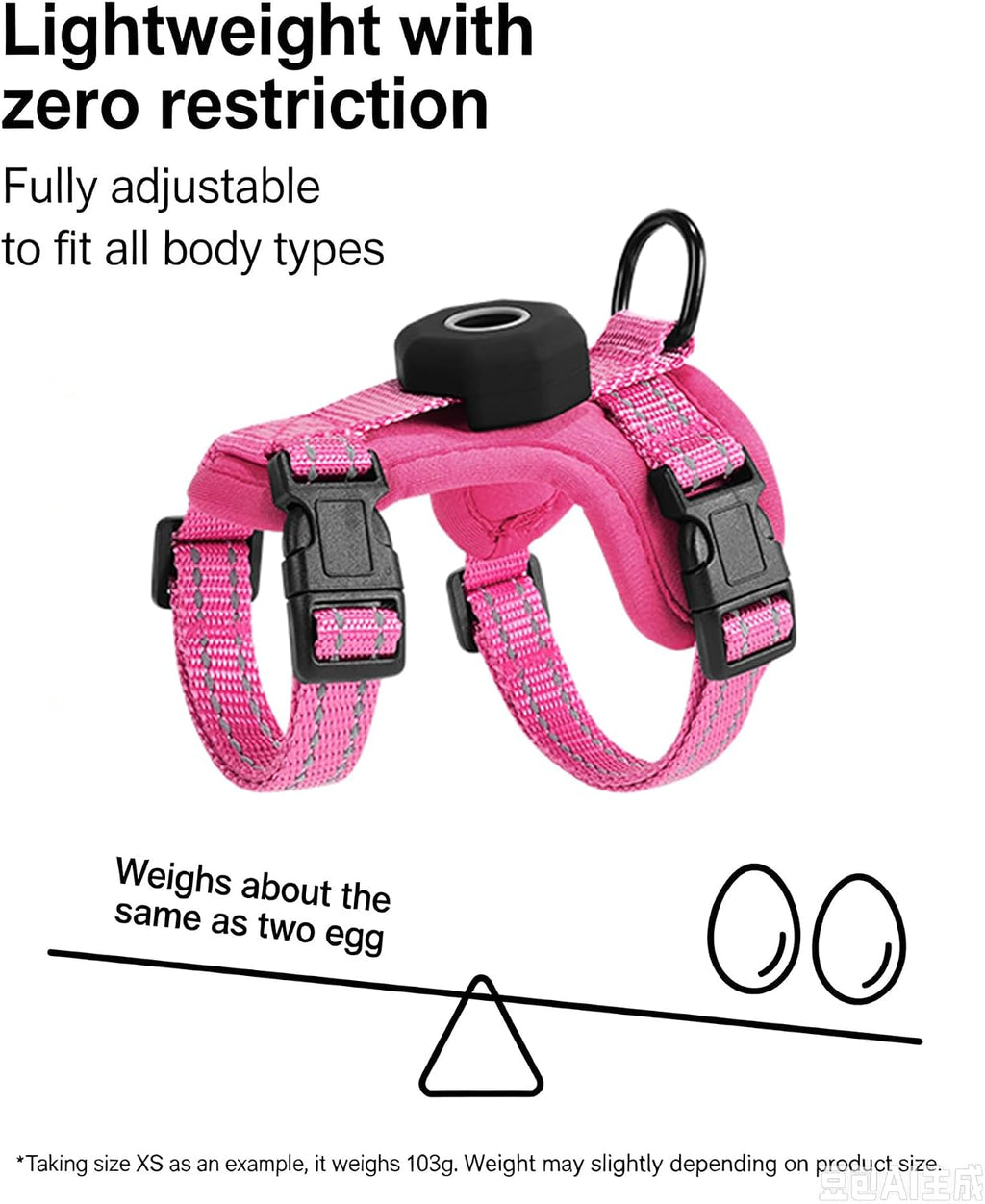 Solmoony Cat Harness & Leash Set, Rose Vest Harness for Small & Medium Cats