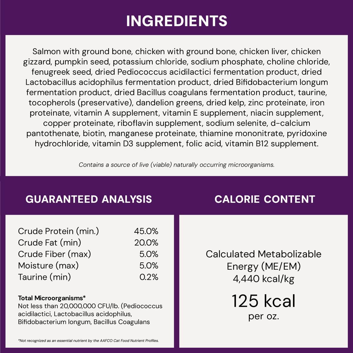Stella & Chewy's Freeze-Dried Raw Cat Dinner Morsels - Premium Salmon & Chicken Recipe with 98% Wild-Caught & Cage-Free Protein - Natural Grain-Free Cat & Kitten Food - Made in USA - 3.5 oz