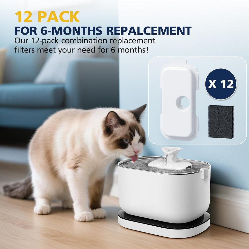 Replacement Filters for PETLIBRO Dockstream Cat Water Fountain PLWF106