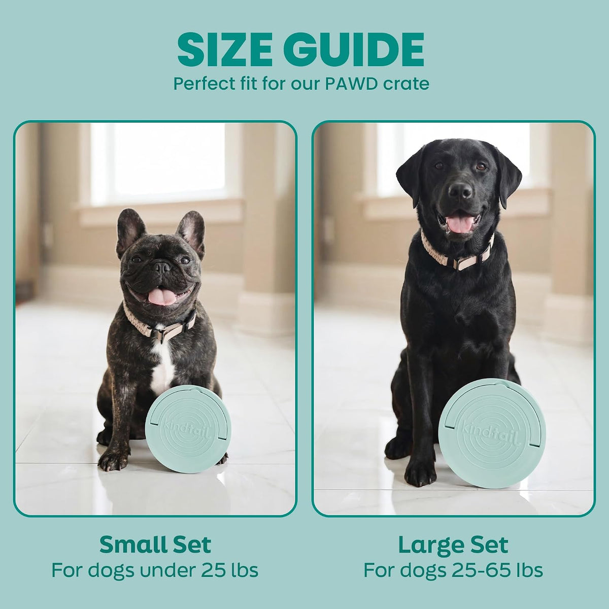 Dog Travel Bowls - Set of 2 Portable Pet Food & Water Dishes with Lid & Handle - Each Nesting Container Includes a Non-Slip Silicone Base - Microwave & Dishwasher Safe - BPA & Toxin-Free