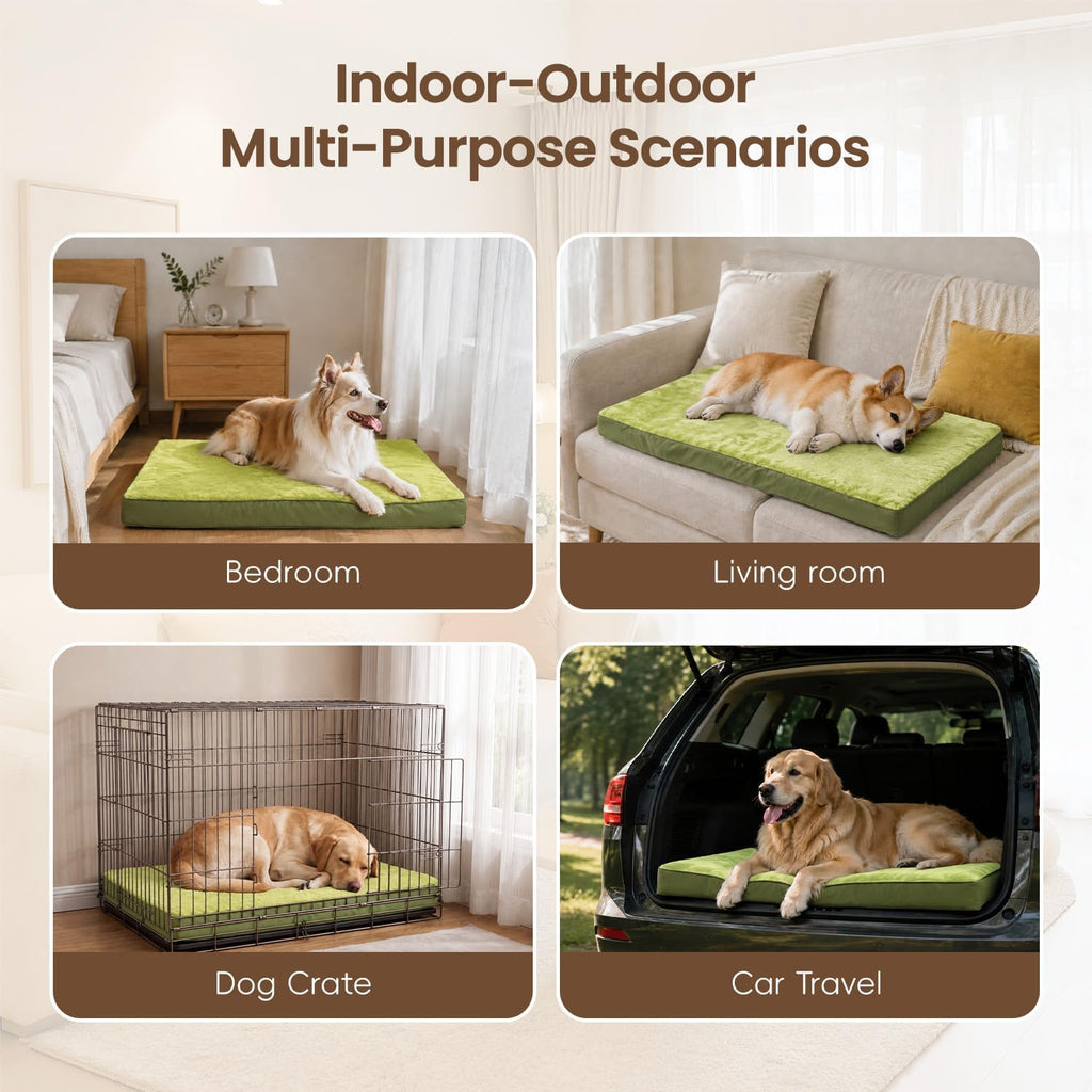 NUPIDA Waterproof Medium Dog Bed for Crate with Washable Cover, 29x18