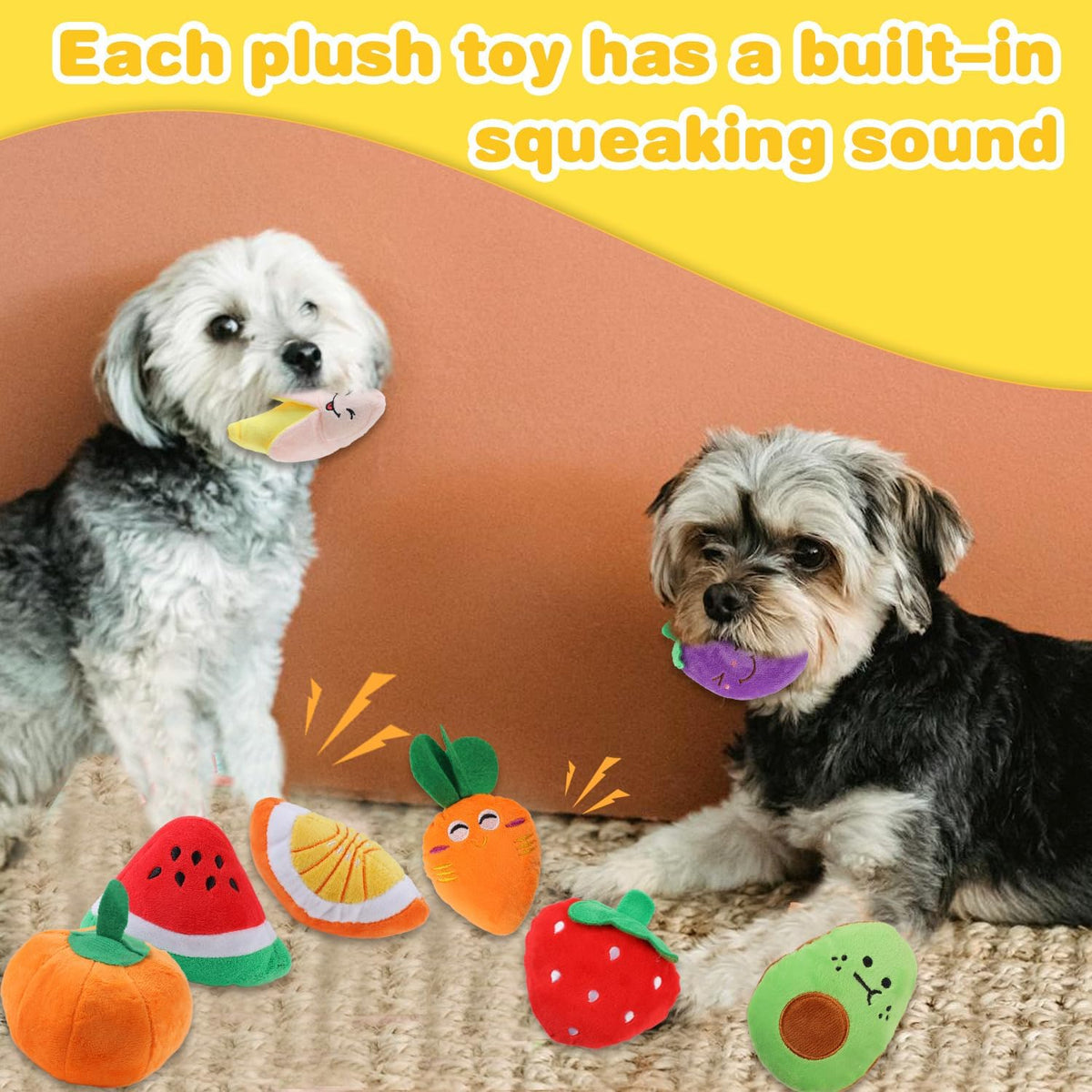 MRSOHRET Puppy Chew Toys for Teething, Dog Toys for Aggressive Chewers | 18 Pcs Interactive Dog Toys for Puppies, Puppy Toy Bundle with Squeaky and Rope for Small Dogs to Keep Them Busy