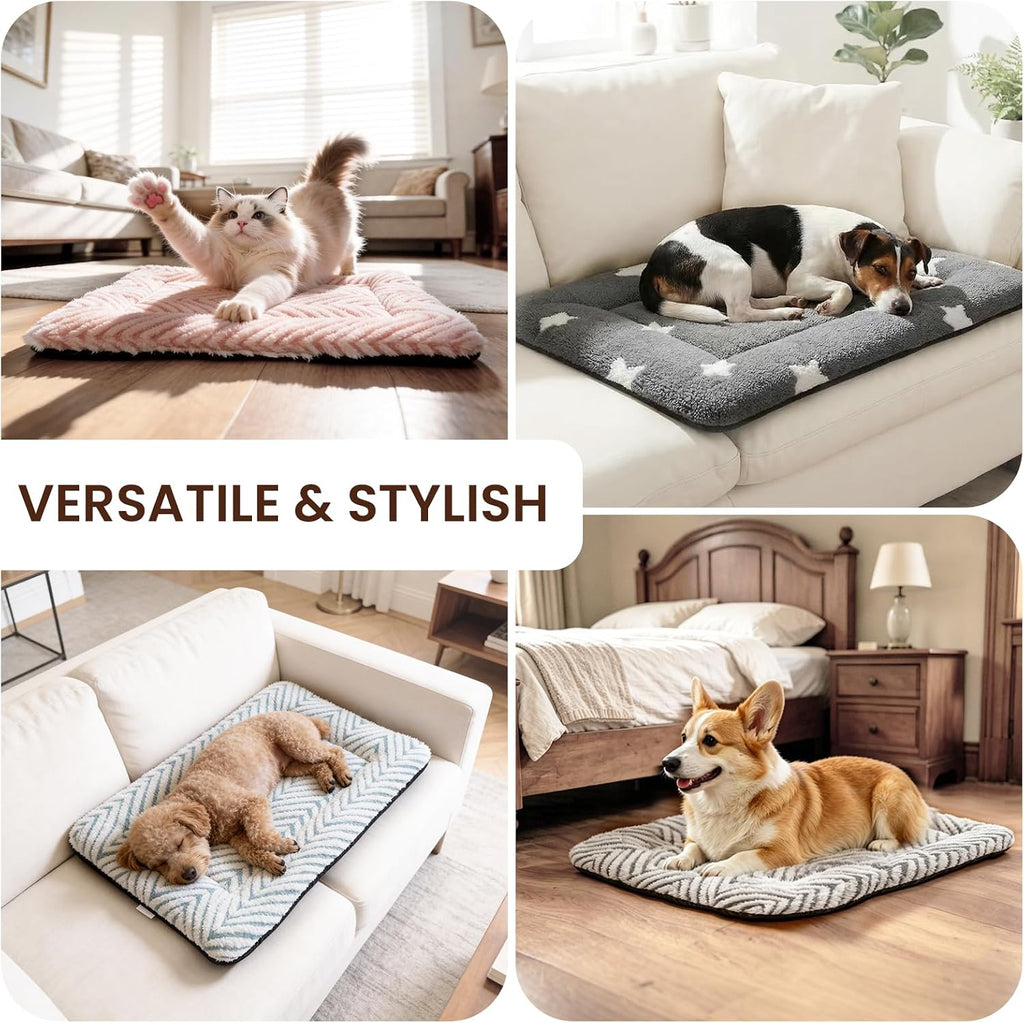 Mora Pets Dog Crate Pad Washable Puppy Dog Bed for Crate Flat Kennel Mat