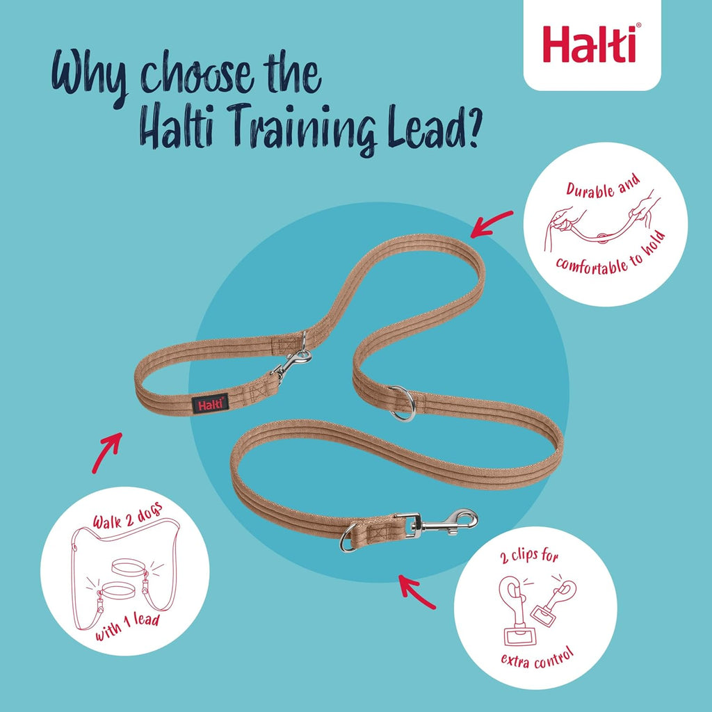 Halti Training Dog Leash | Size L, Desert Sand | 2m Length