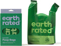 Earth Rated Dog Poop Bags for Dogs, 120 Easy Tie Handle Bags, Lavender | Extra wide, Leakproof Easy Tie Poop Bags with Handles