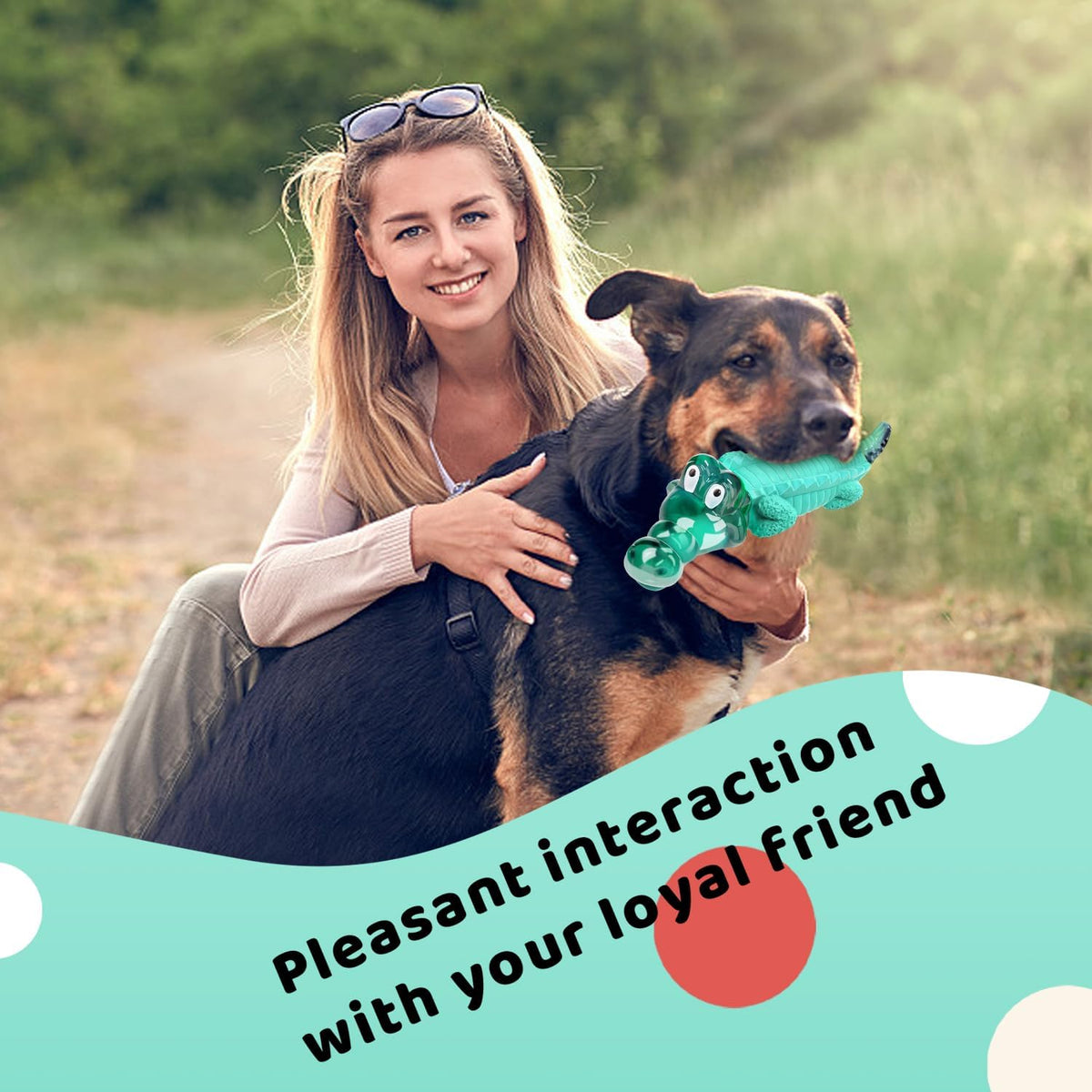 Fuufome Dog Chew Toys, Indestructible for Aggressive Medium & Large Dogs | Teeth Cleaning, Long Lasting Fun, Keep Them Busy, Nylon and Rubbrer Material, Double chewing Pleasure