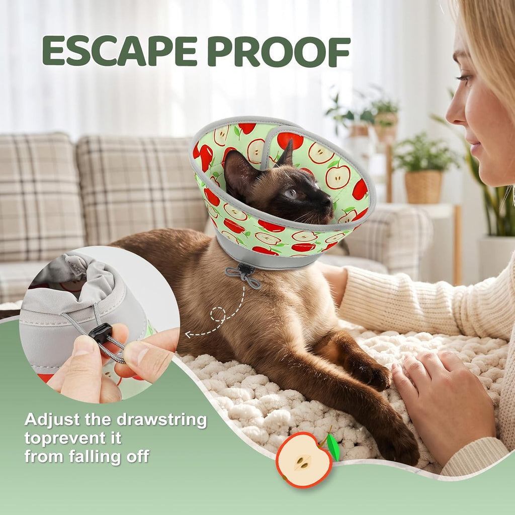 Adjustable Cat Cone Collar to Stop Licking After Surgery Recovery