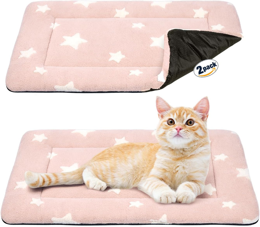 Mora Pets Cat Beds for Indoor Cats Washable Cat Mat Bed Flat Dog Crate Pad