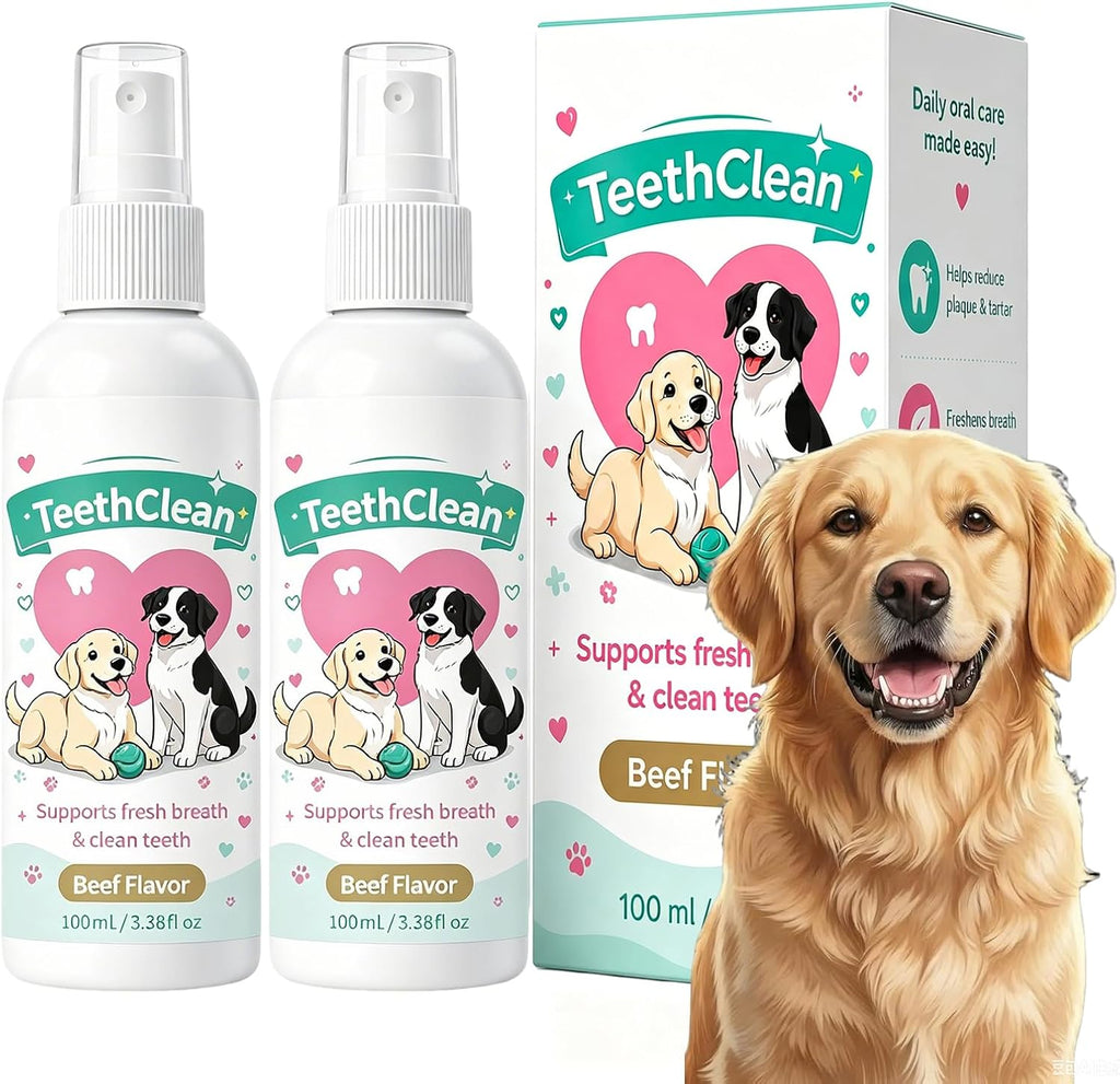 2Pcs Premium Dental Spray, Probiotic Oral Spray, Suitable for Dogs and Cats, Freshens Breath, Helps Keep Teeth Clean and Gums Healthy, Maintains Oral Hygiene - No Brushing Required (100ml)