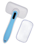 Pet Slicker Brush – Self Cleaning Brush for Dogs & Cats | Retractable Bristles for All Hair Types – Massaging Pins Remove Tangles & Mats Painlessly – Durable Grooming Tool for Pets 