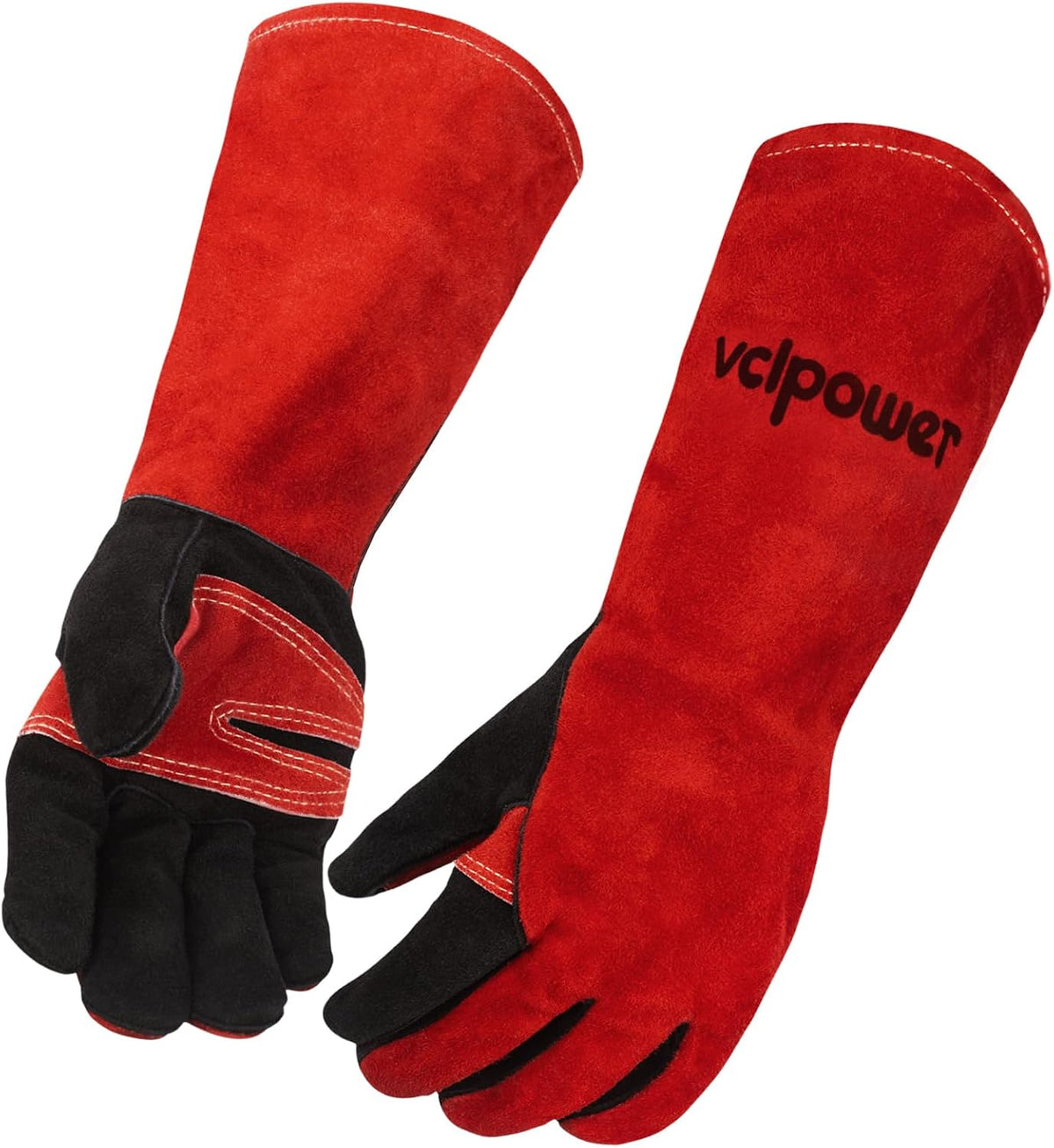vclpower Animal Handling Gloves, Bite Proof Double Leather,16 in XL