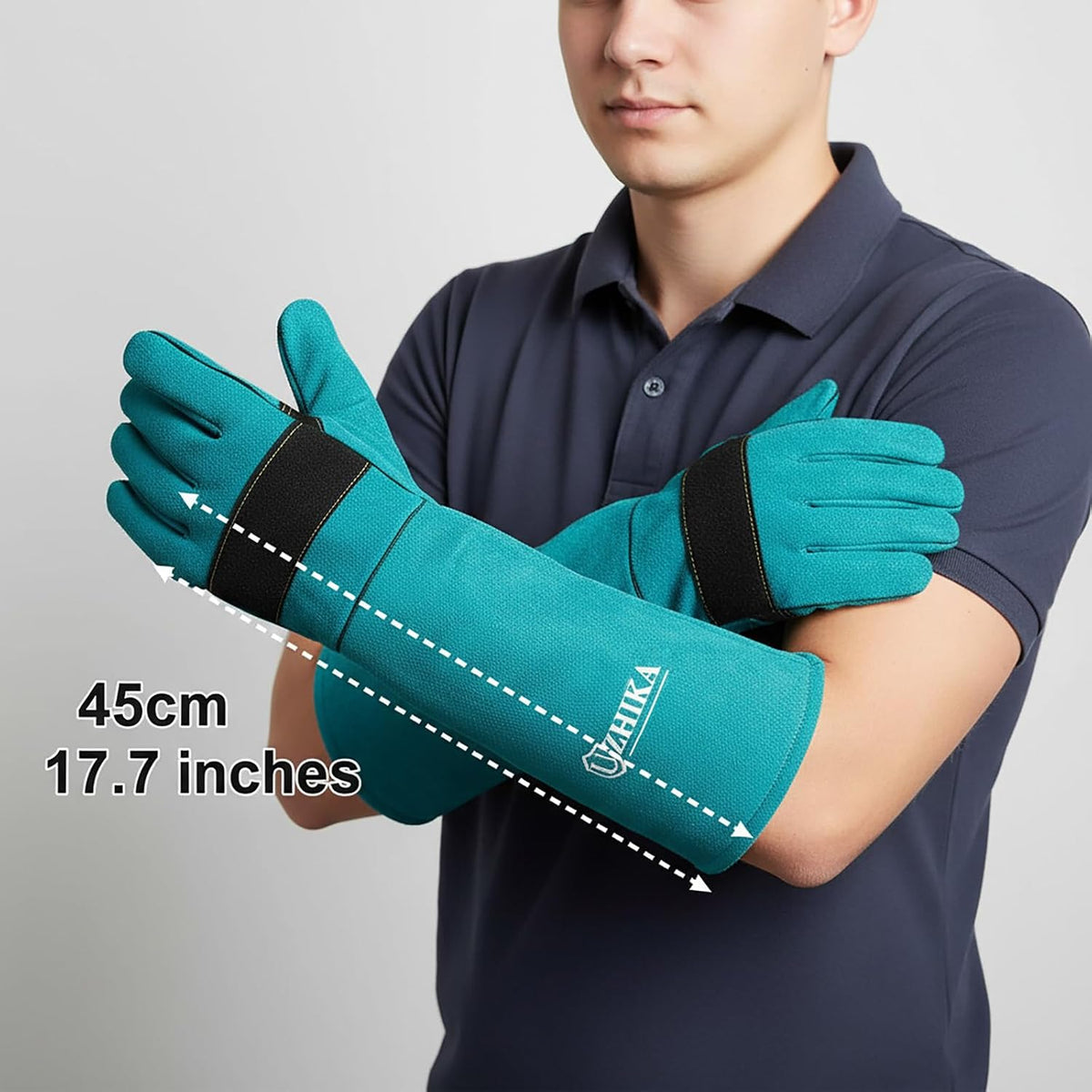 17.7in Animal Handling Glove, Anti Scratch Protective Gloves