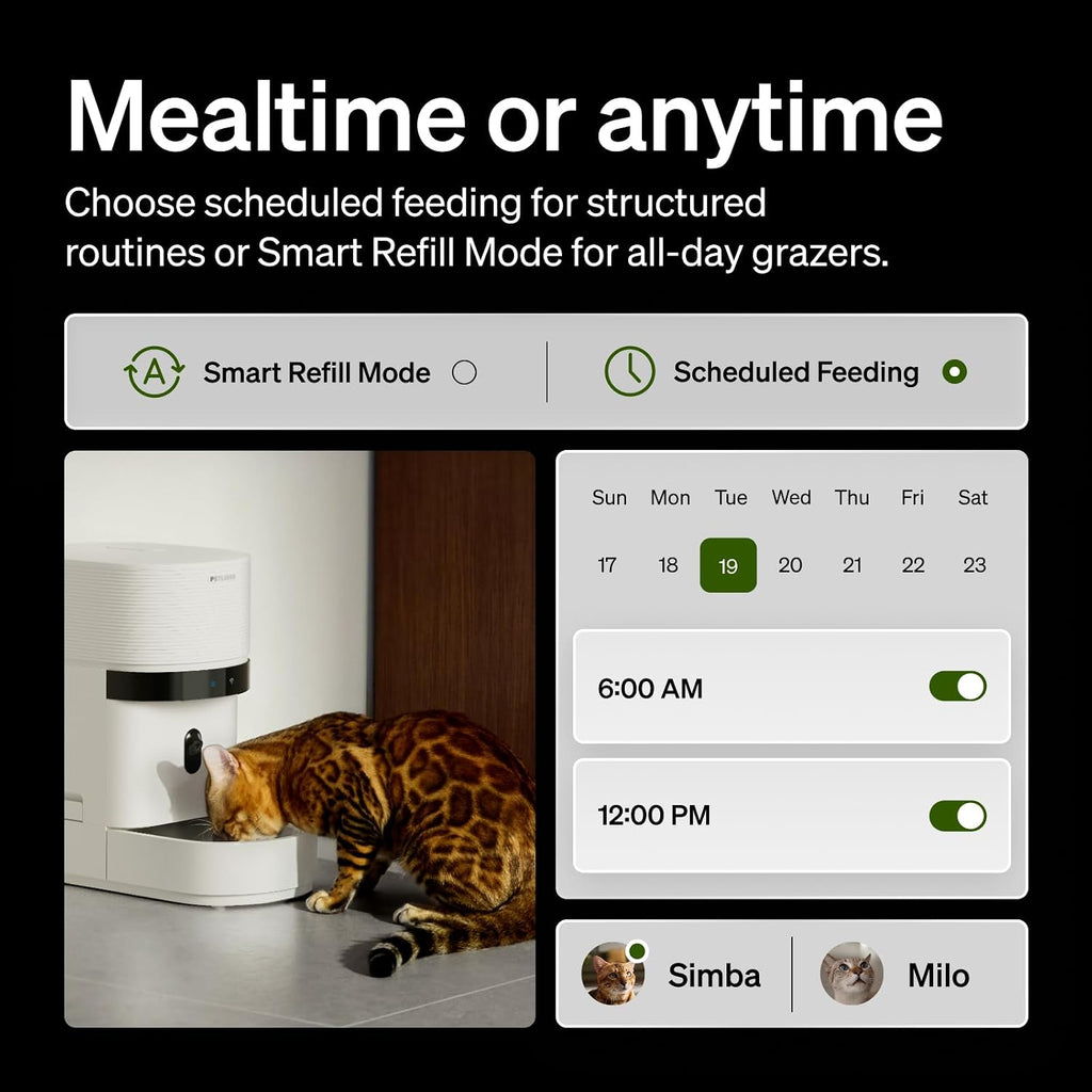 PETLIBRO Automatic Cat Feeder with Camera, Scale AI Smart Food Intake Track