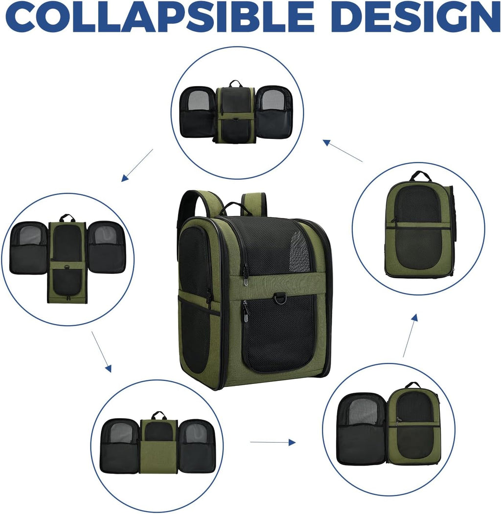 Apollo Walker Cat Backpack Carrier, Support Frame, 16 lb Weight Capacity