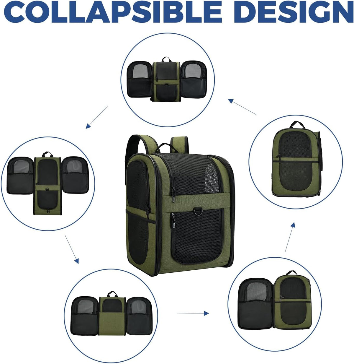 Apollo Walker Cat Backpack Carrier, Support Frame, 16 lb Weight Capacity