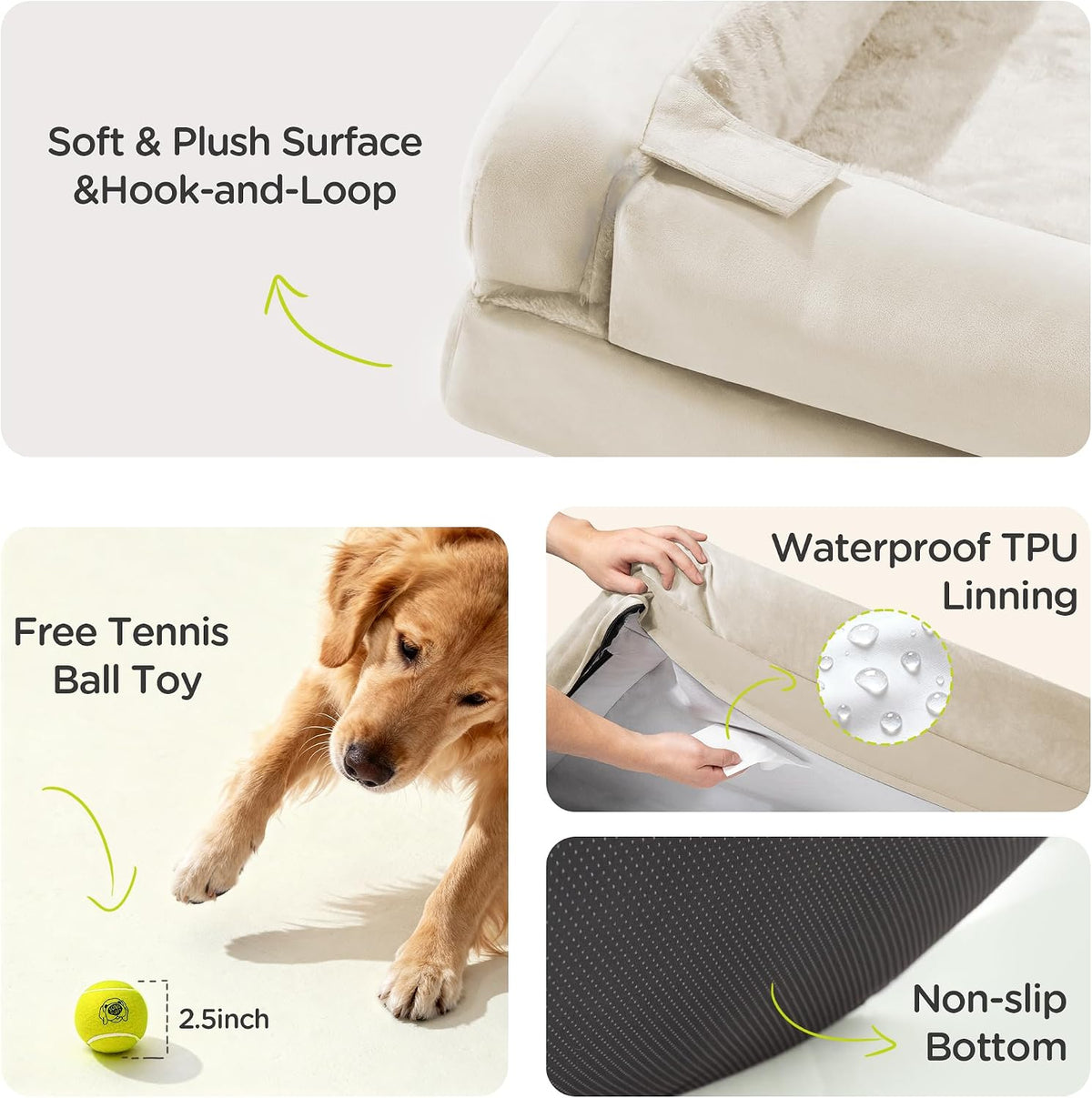 Waterproof Orthopedic Dog Bed for Medium Large Sized Dogs
