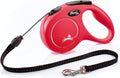 FLEXI® Classic Cord Retractable Dog Leash, Medium, 16 ft - Red