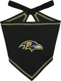 Pets First NFL Baltimore Ravens TIE Bandana, Size Large/X-Large. Dog Bandana Scarf Bib for Pet Cat Dog. The Ultimate Game-Day, Party Bandana