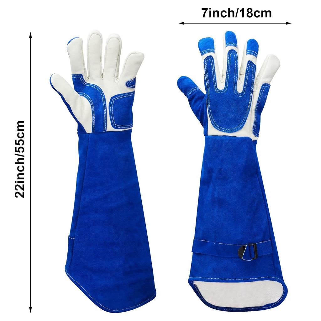 AOWPFVV Animal Handling Gloves Bite Proof for Dogs,Cats, 23.6in Large