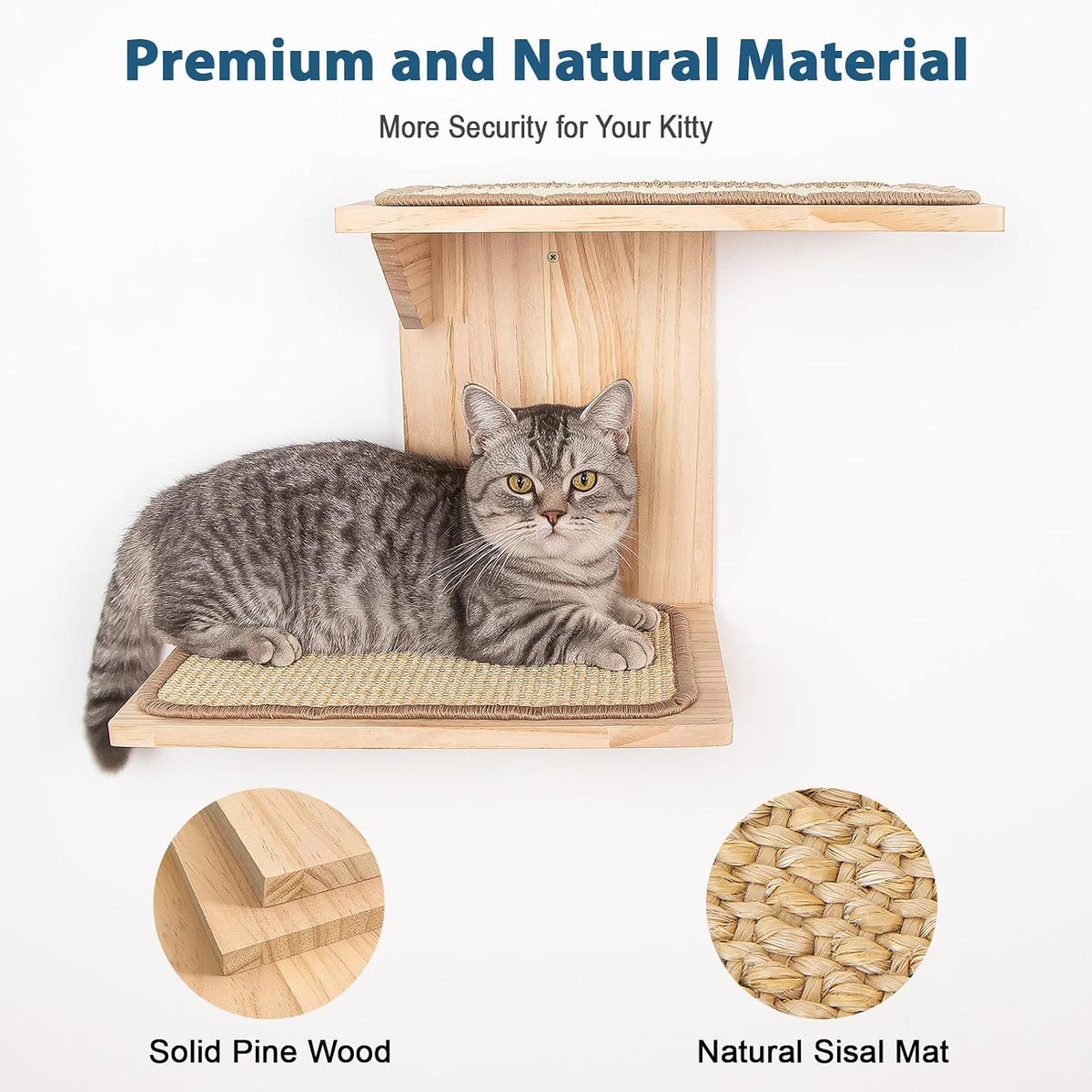 Cat Wall Shelves, Branch Style 2 Platform Cats Walls Furniture.