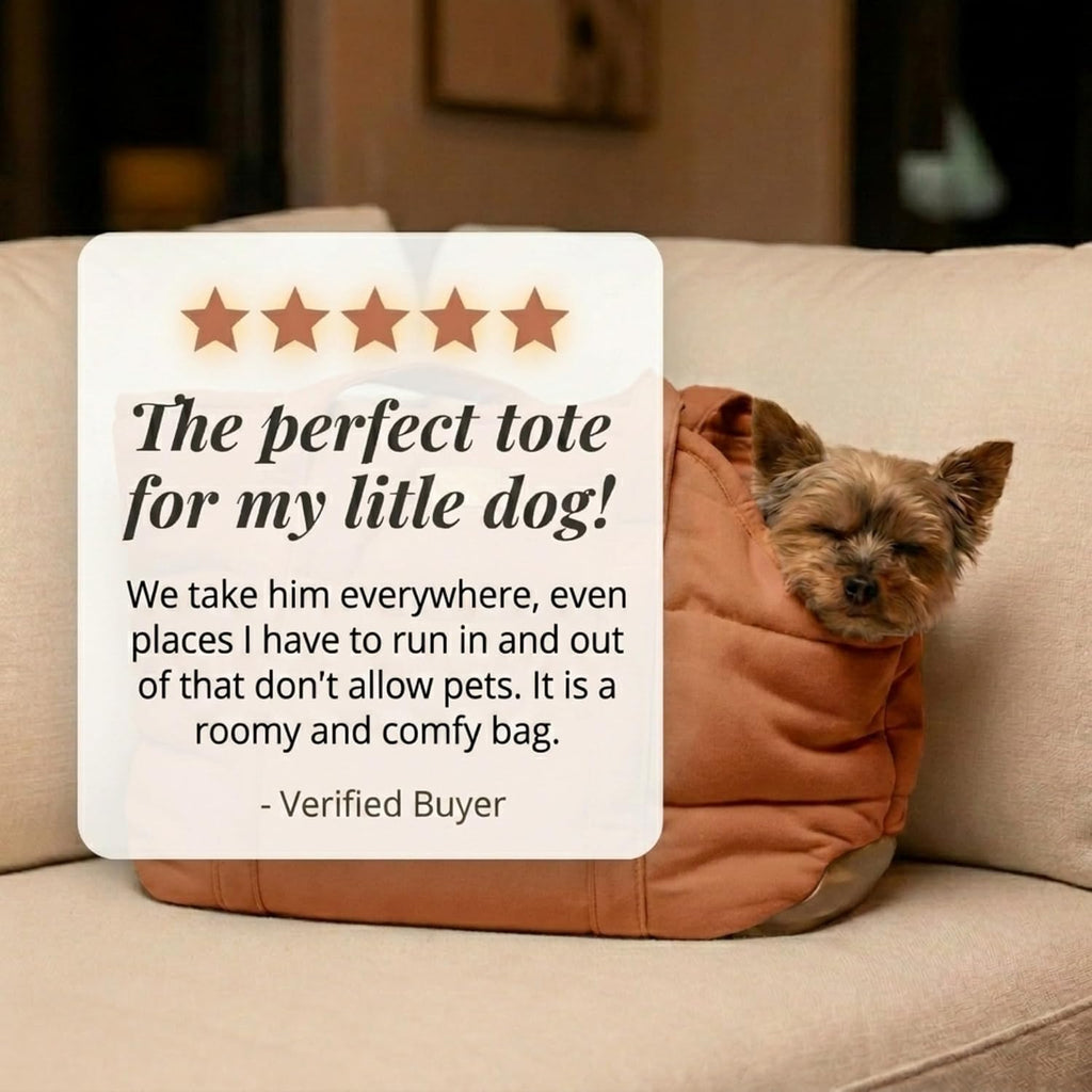 Plush Dog Purse Carrier for Small Dogs, Soft Tote, Brown