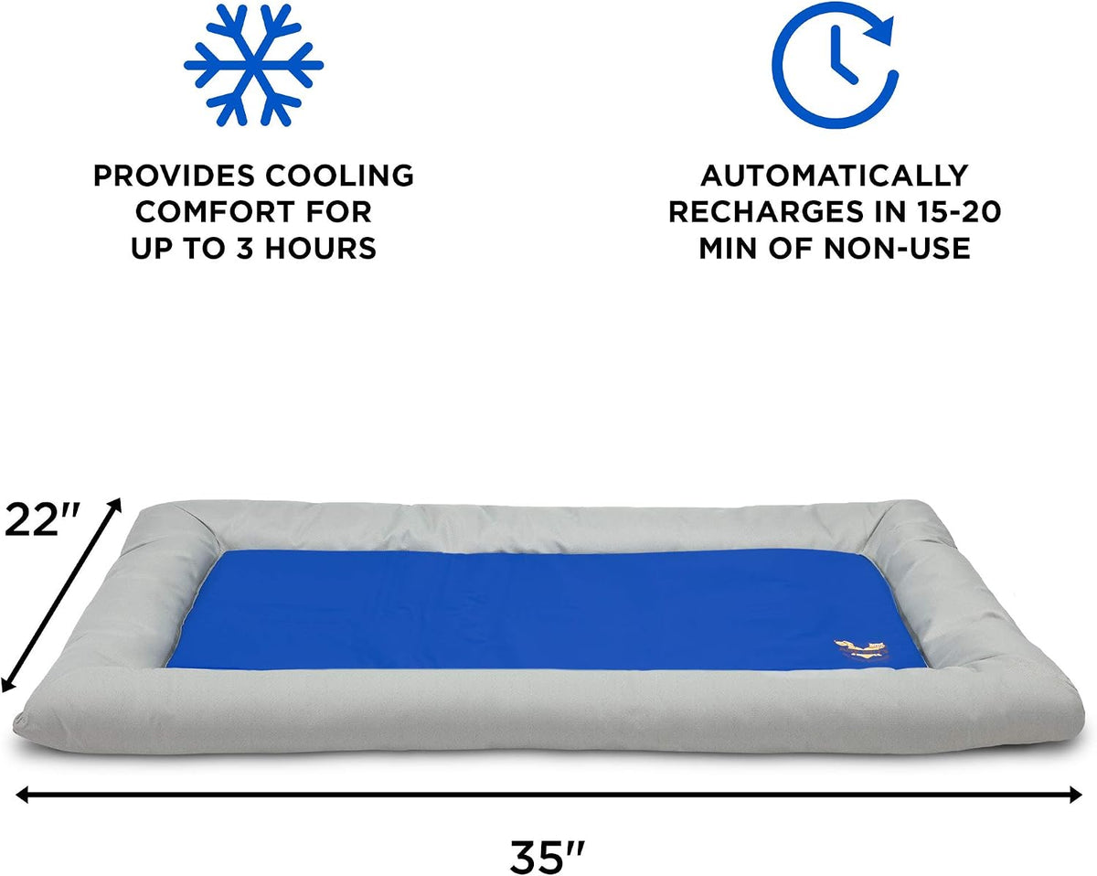 Arf Pets Dog Self Cooling Bed – Solid Gel Based Self Cooling Mat for Pets