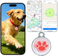 GPS Tracker for Dogs, Smart Dog Tracker with Real-Time Location, for Android and iOS No Monthly Fee & No SIM Card- Pet Location Tracker with Holder, IP68 Waterproof, Indoor & Outdoor Pet Safety Use
