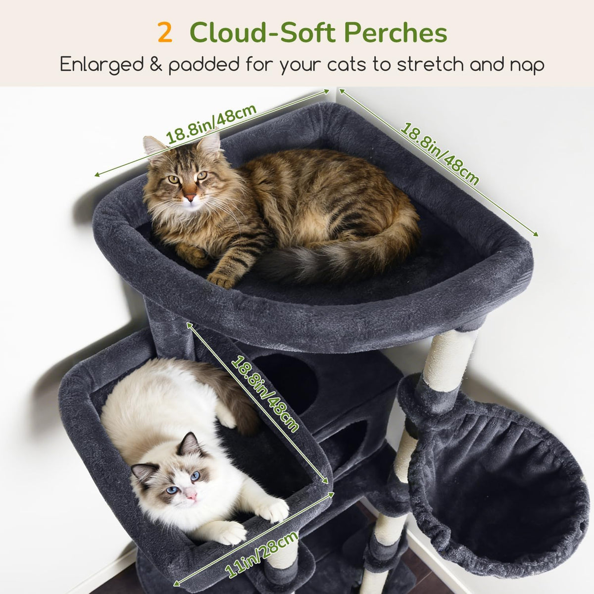 Globlazer 80in Tall Extra Large Heavy Duty Corner Cat Tree Tower, S80C