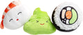 Pearhead Sushi Plush Squeaky Dog Toys, Gift Set