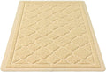WePet Cat Litter Box Mat, Kitty Premium PVC Pad, Durable Trapping Rug, Phthalate Free, Urine-Resistant, Scatter Control, L 35 x 23 Inch, Beige