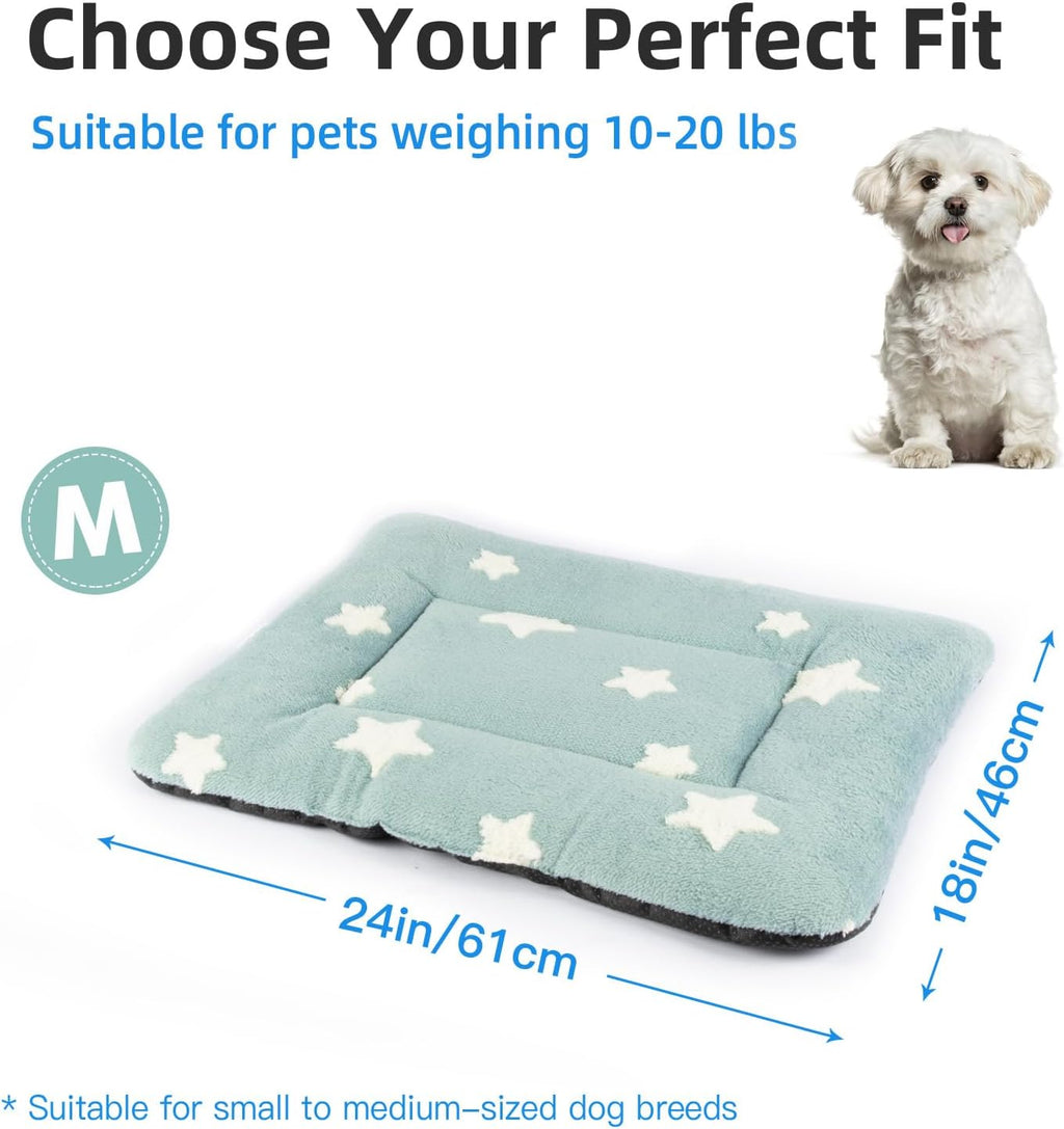 Mora Pets Dog Crate Pad Washable Cat Dog Bed for Crate Flat Pet Kennel Mat