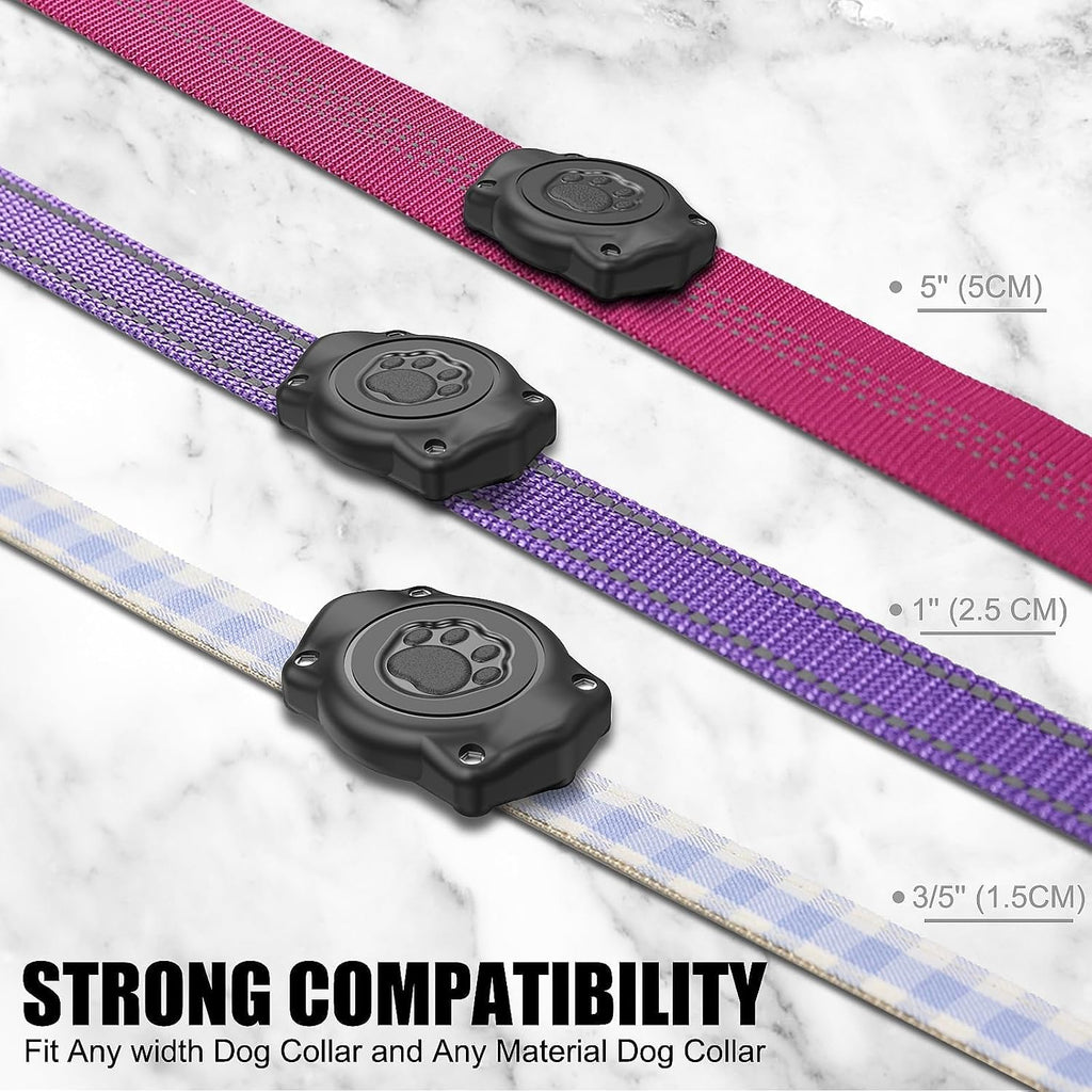AirTag Dog Collar Holder 2 Pack Compatible with Apple Air Tag 1st & 2nd Gen