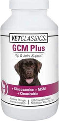 Vet Classics GCM Plus Hip & Joint Support Supplement for Dogs - 120 Ct