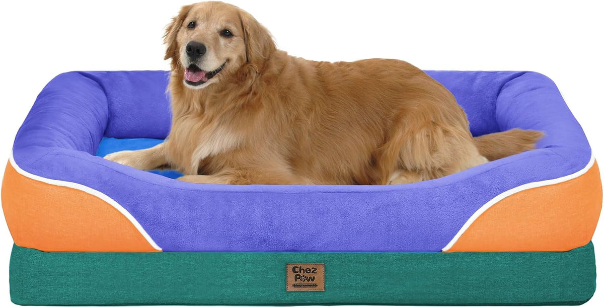 Chez Paw Waterproof Orthopedic XL Dog Bed for Large and Extra Large Dogs