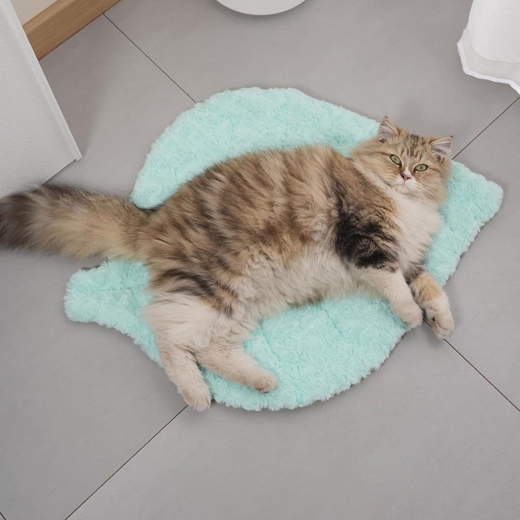 Cat Leaf Mat Cat Warm Bed Mat Comfortable Soft Fabric Breathable Cozy for All Seasons 26.5"x20.5" Ideal for Cats Small Pets